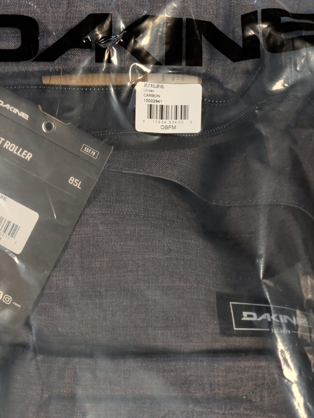 DAKINE 30” Split Roller 85L Rolling Suitcase/Duffel/Bag Carbon NEW $255 - Picture 5 of 6
